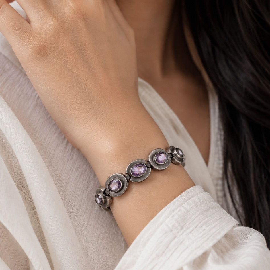 Amethyst Aura Bracelet