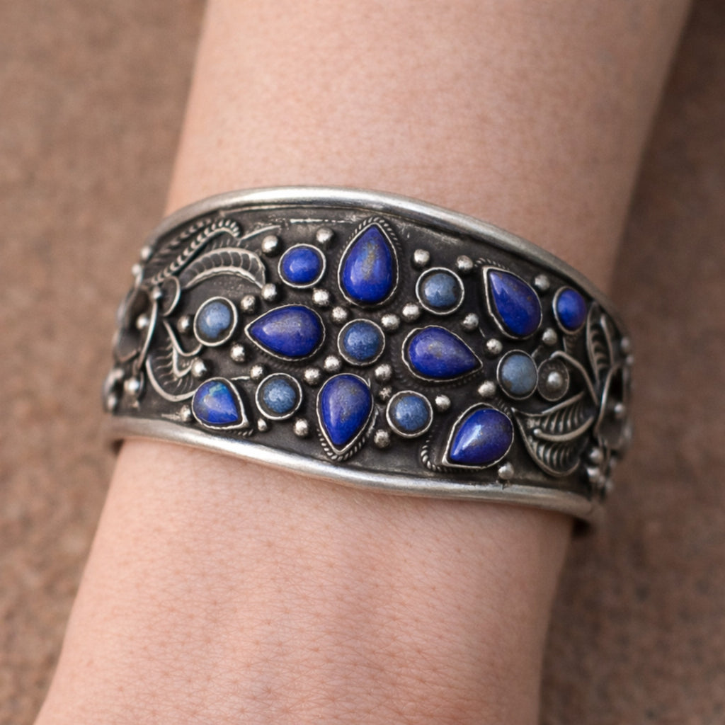 SILVER KADA FEATURING LAPIS STONES