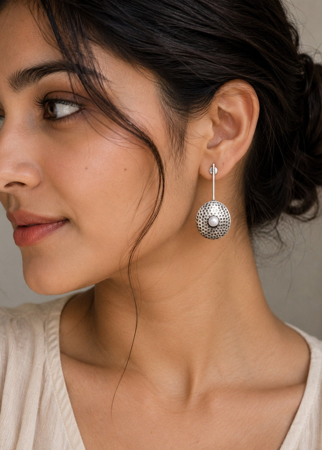 Lunar Pearl Earrings