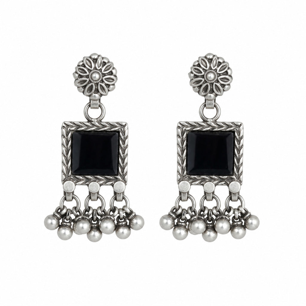Black Dahlia Earrings