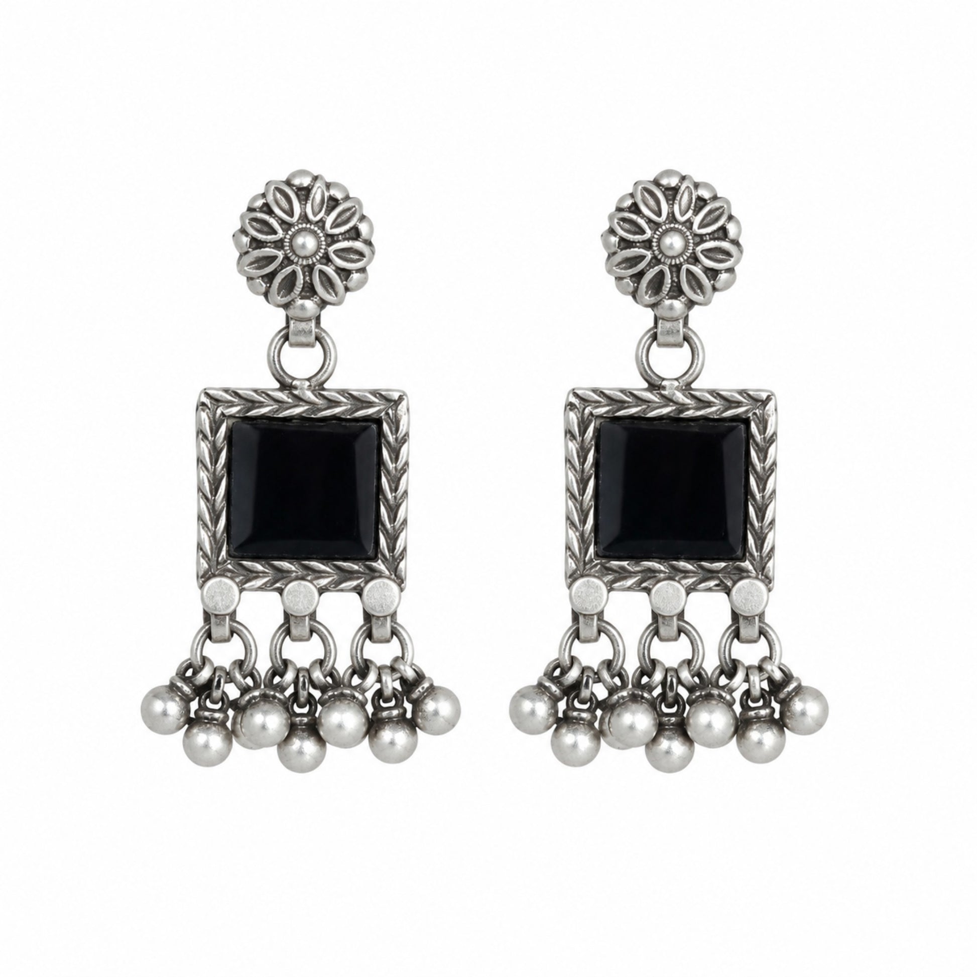 Black Dahlia Earrings