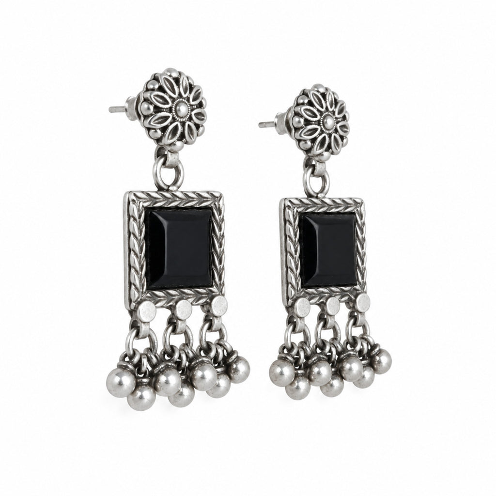 Black Dahlia Earrings