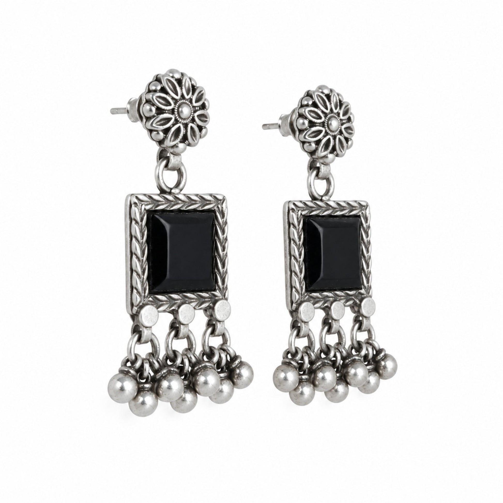 Black Dahlia Earrings