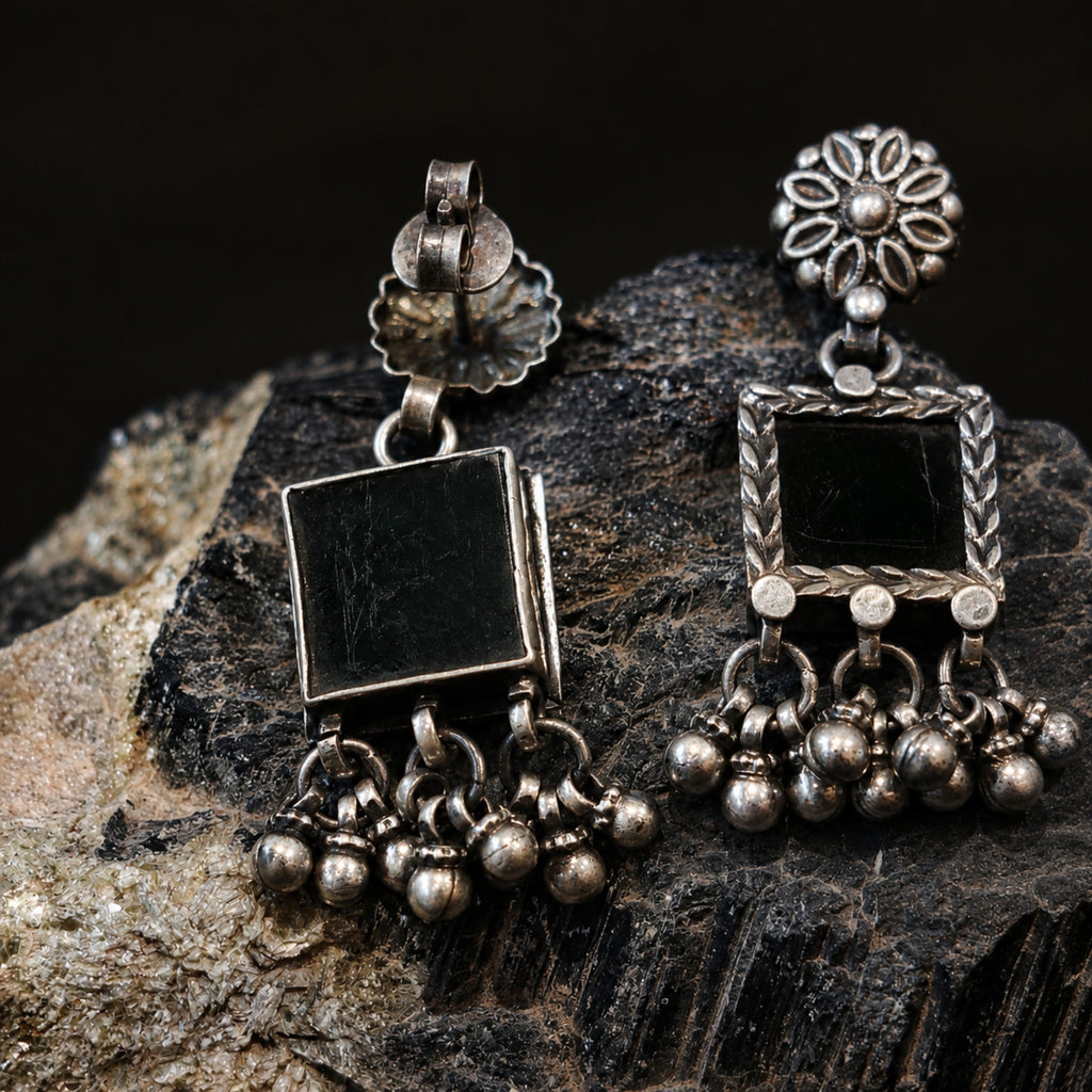 Black Dahlia Earrings