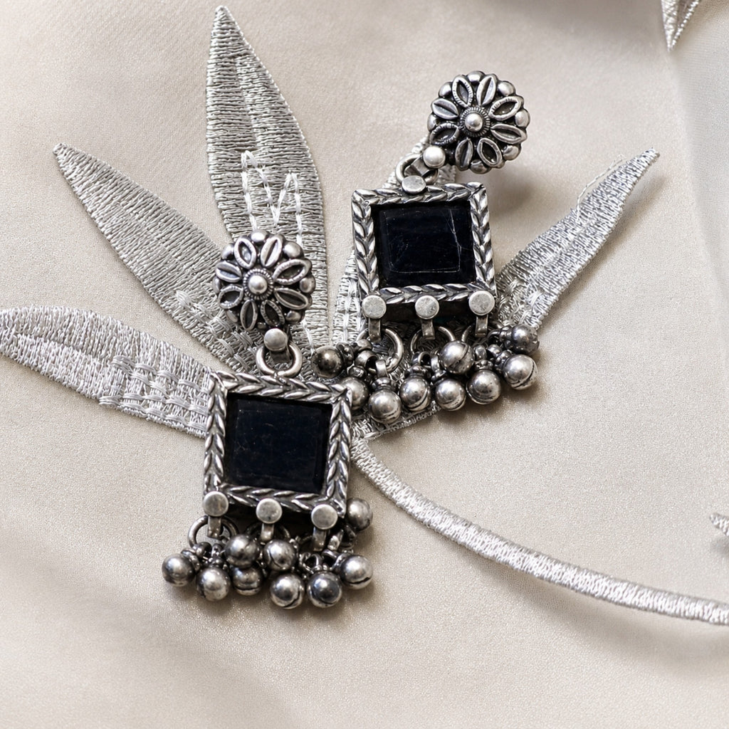 Black Dahlia Earrings