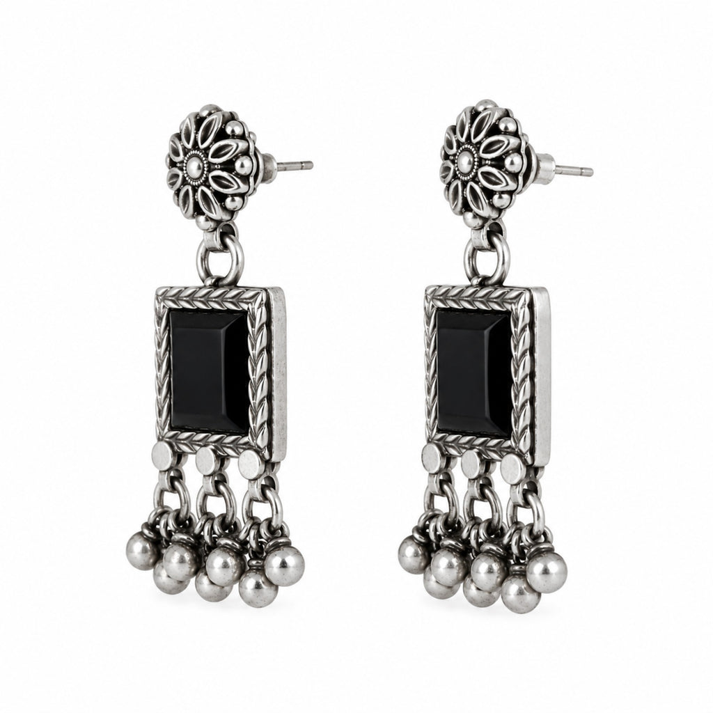 Black Dahlia Earrings