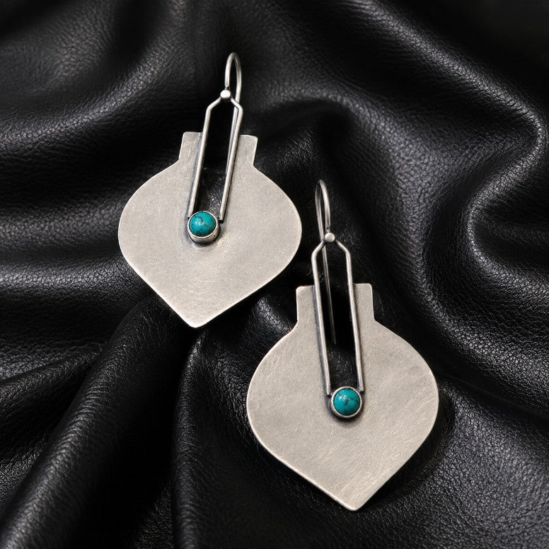 Firoza Silver Earrings