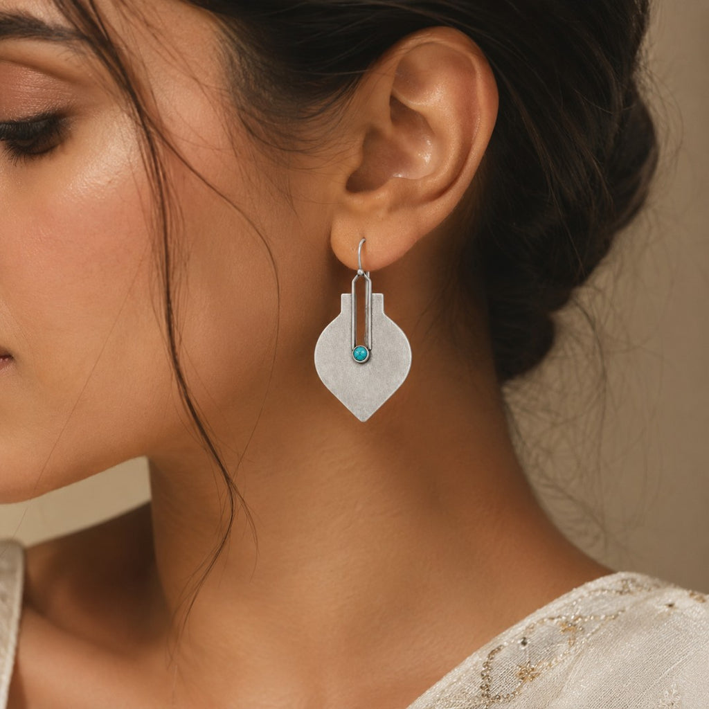 Firoza Silver Earrings