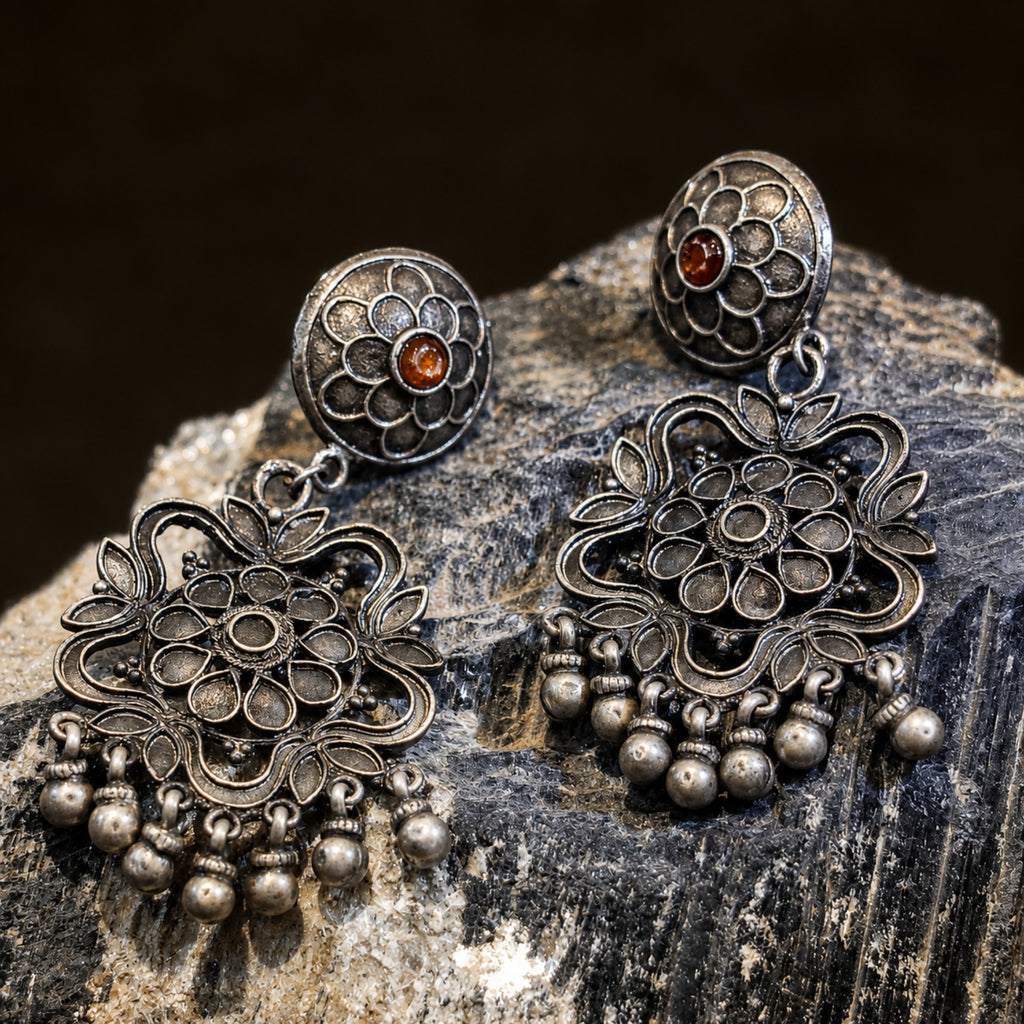 Amber Bloom Earrings