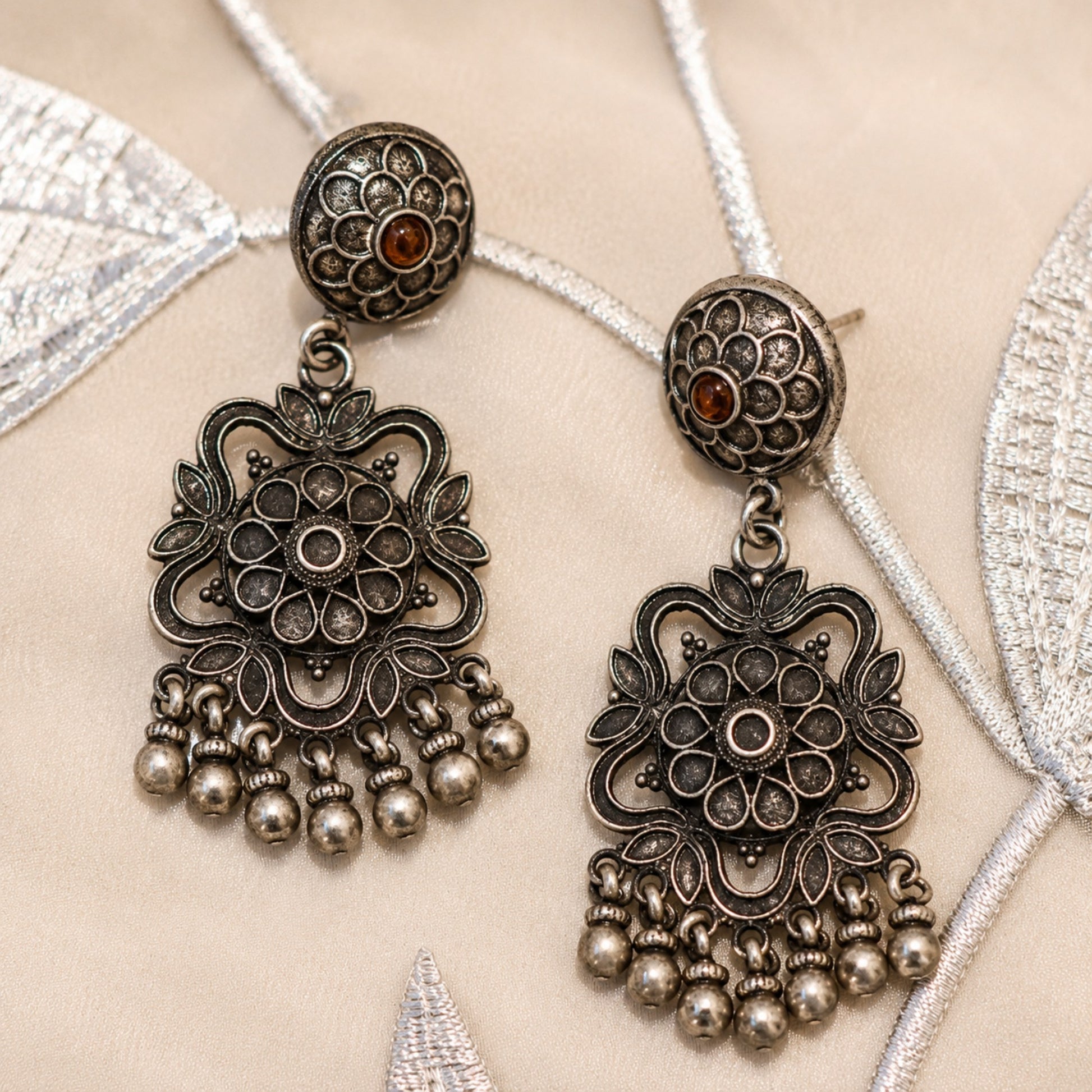 Amber Bloom Earrings