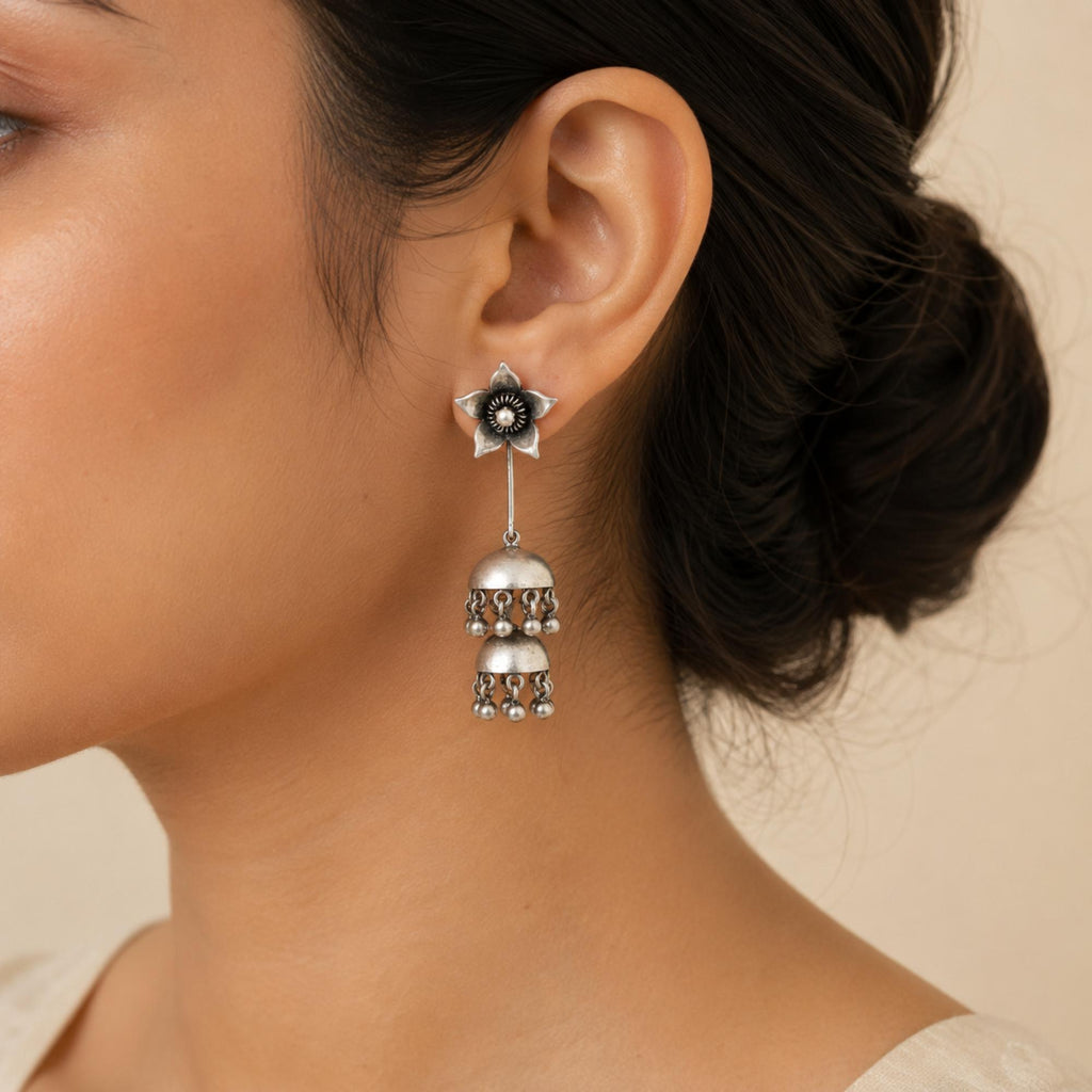 Meher Double Jhumka Earrings