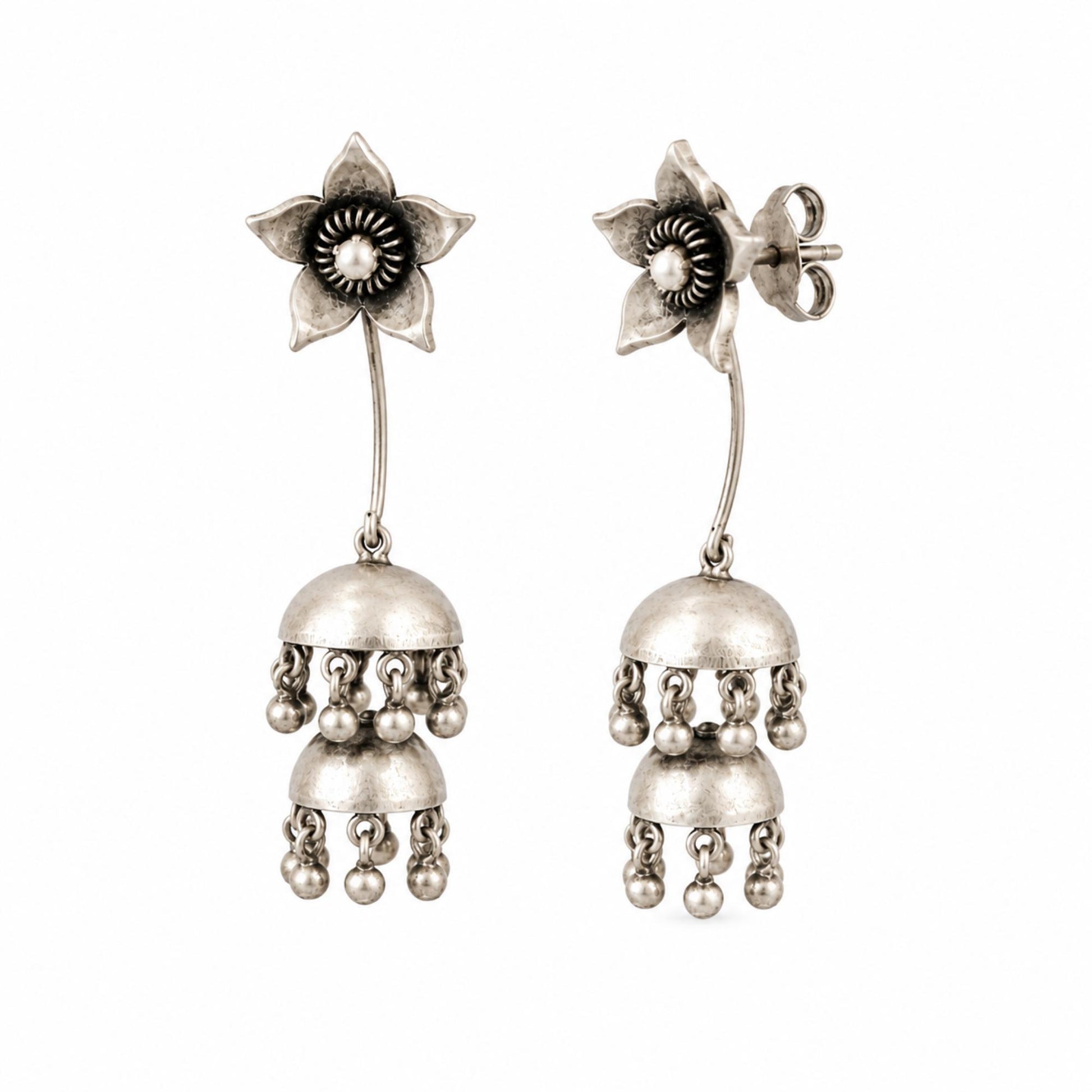Meher Double Jhumka Earrings