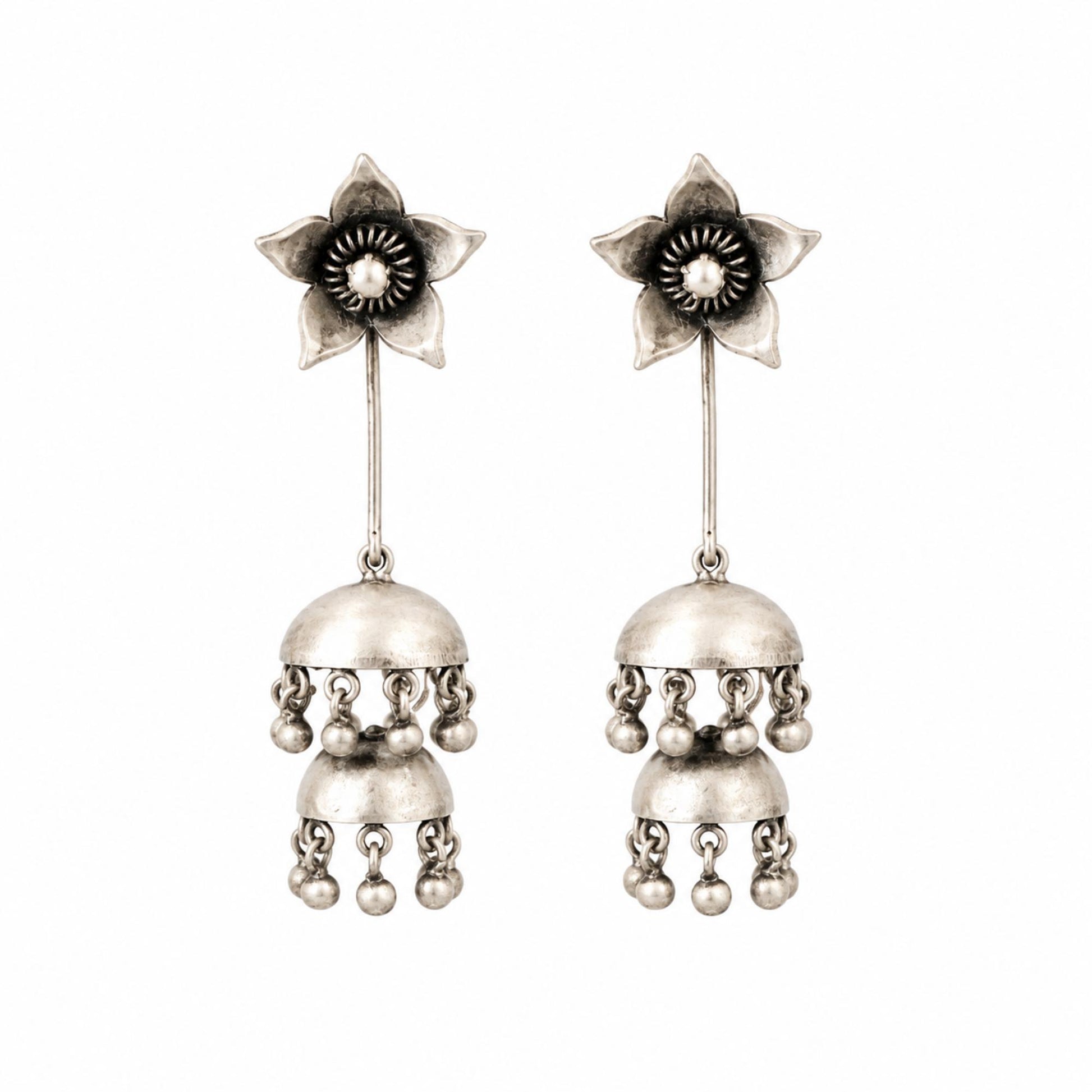 Meher Double Jhumka Earrings