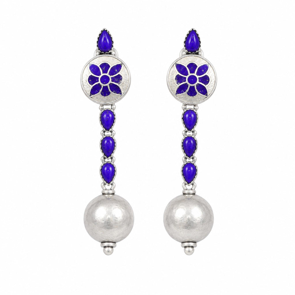 Blue Lotus Earrings