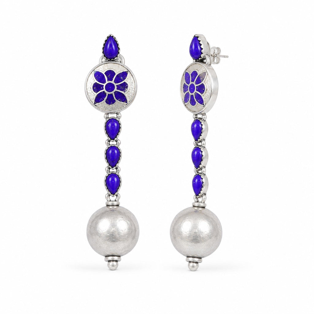 Blue Lotus Earrings
