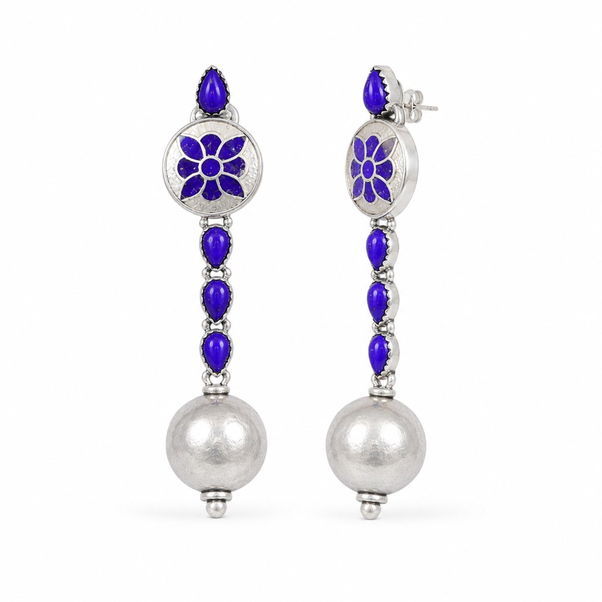 Blue Lotus Earrings