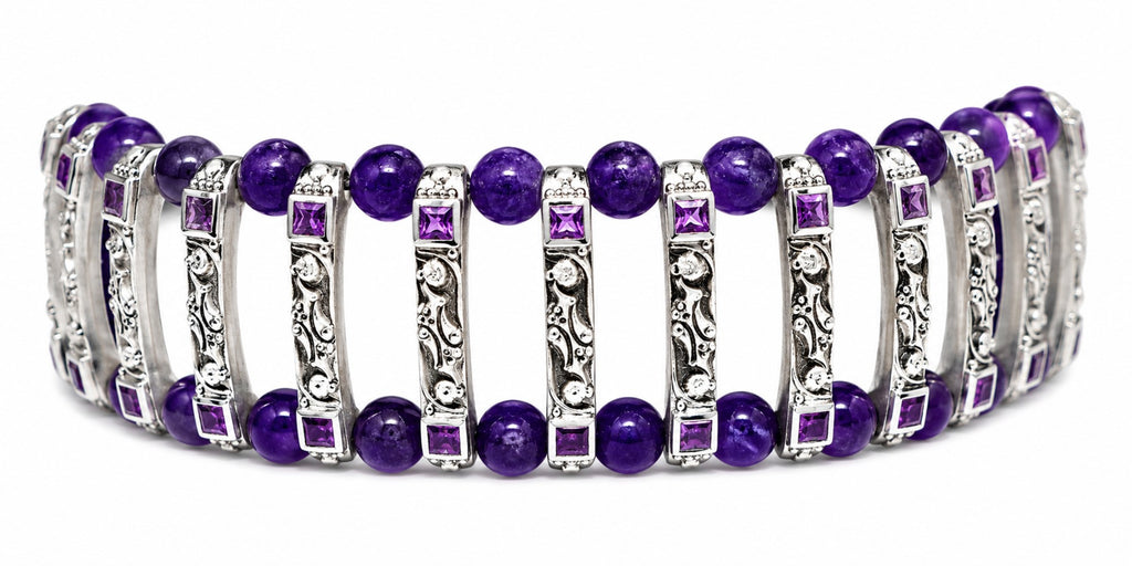 Amethyst Prism Bracelet