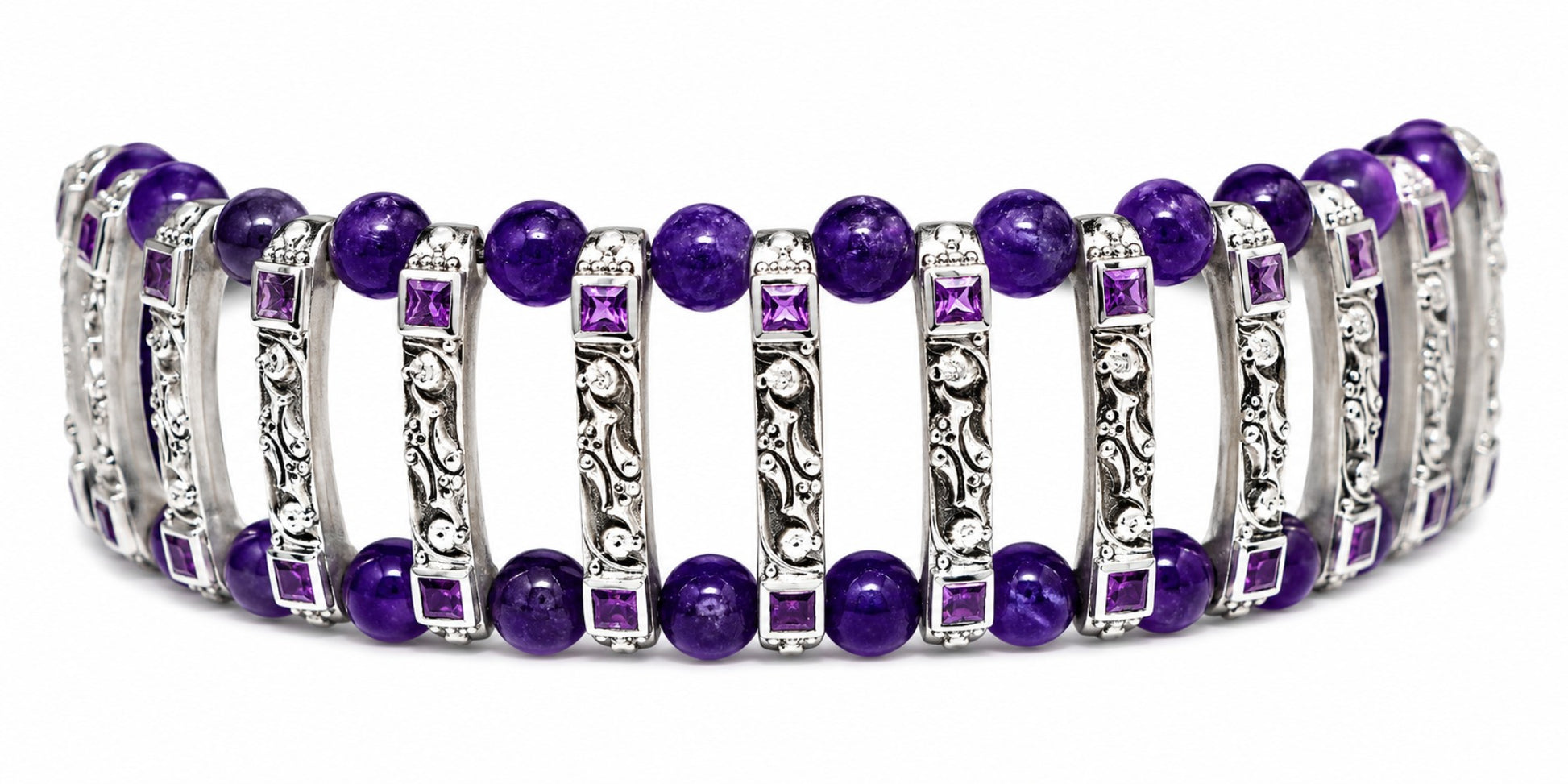 Amethyst Prism Bracelet
