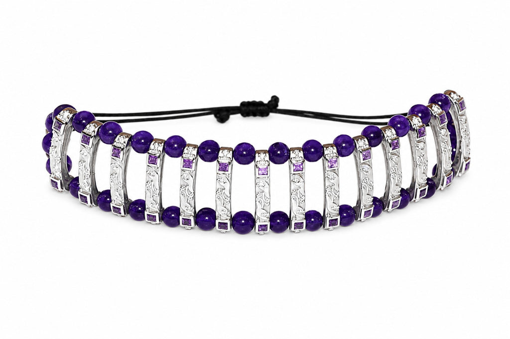 Amethyst Prism Bracelet
