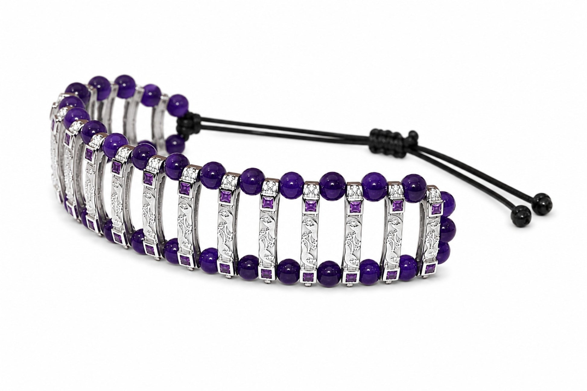 Amethyst Prism Bracelet