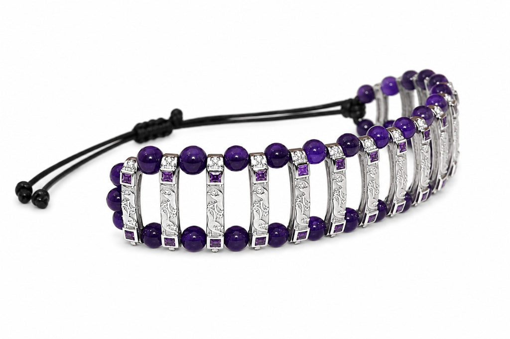 Amethyst Prism Bracelet