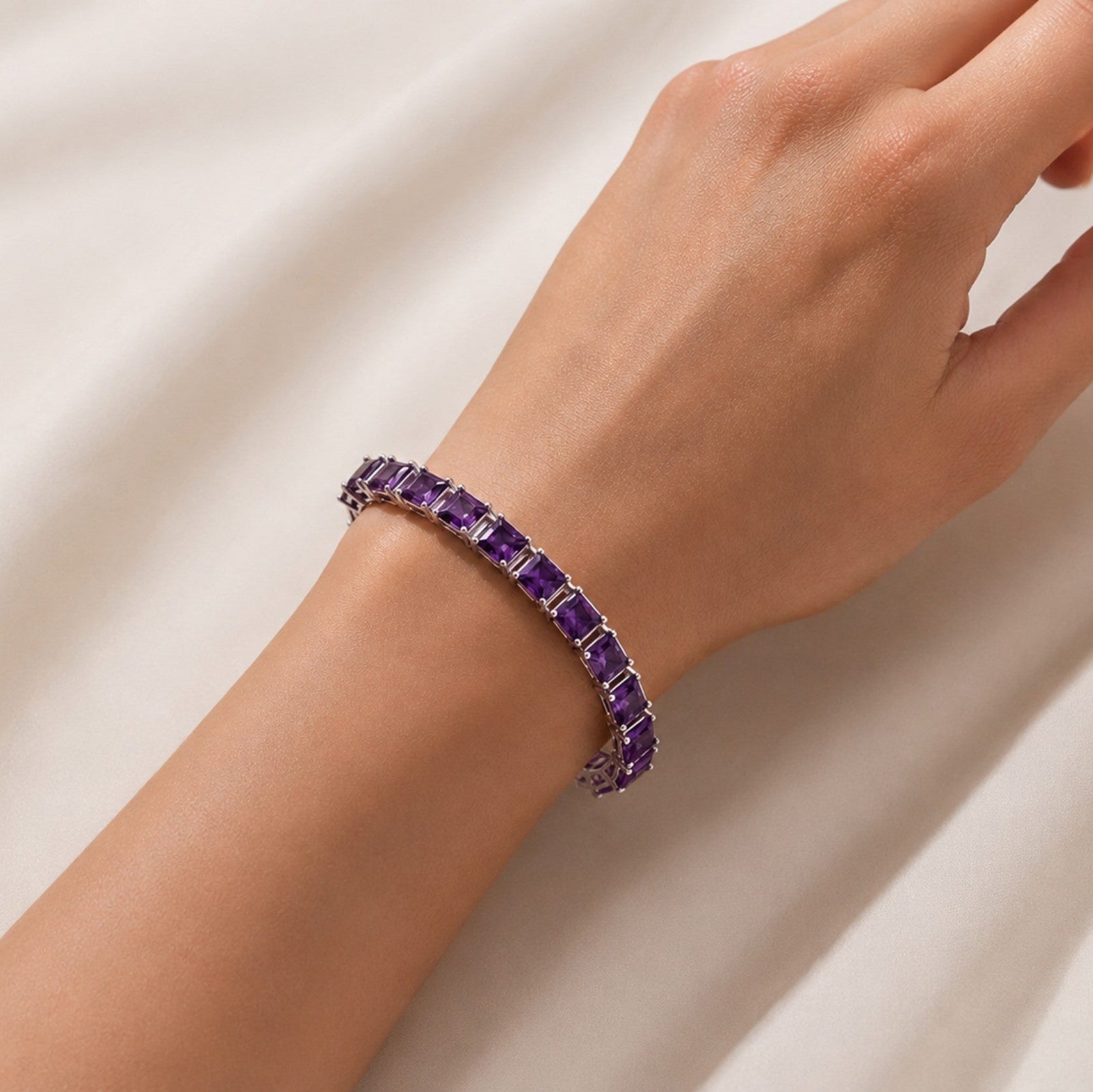 Amethyst Tennis Bracelet