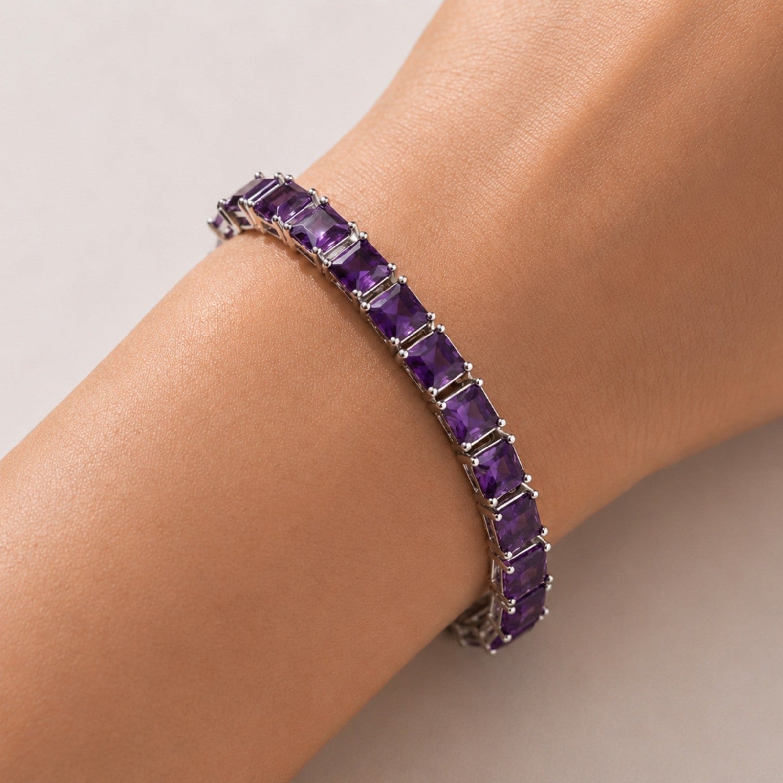 Amethyst Tennis Bracelet