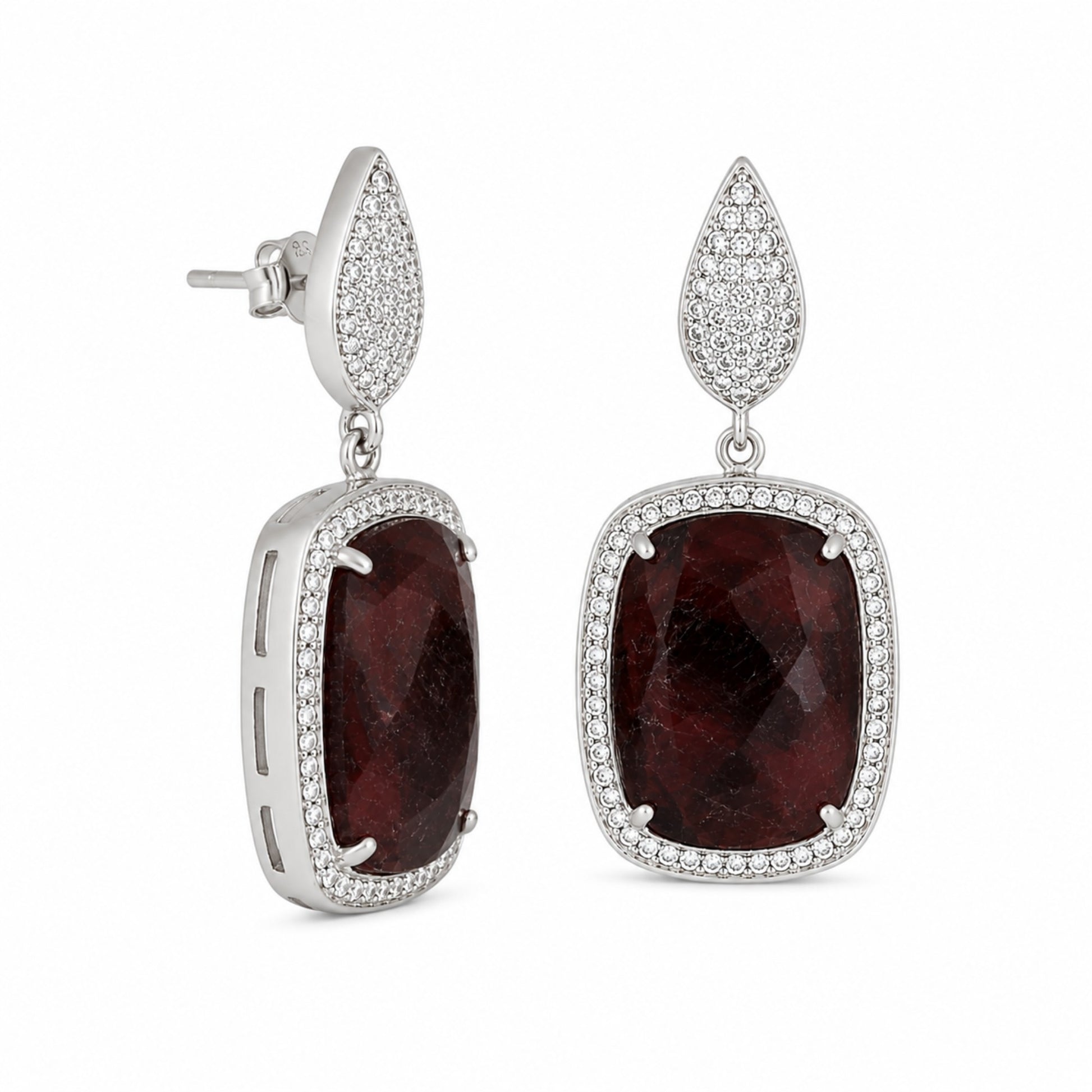 Imperial Wine Earring