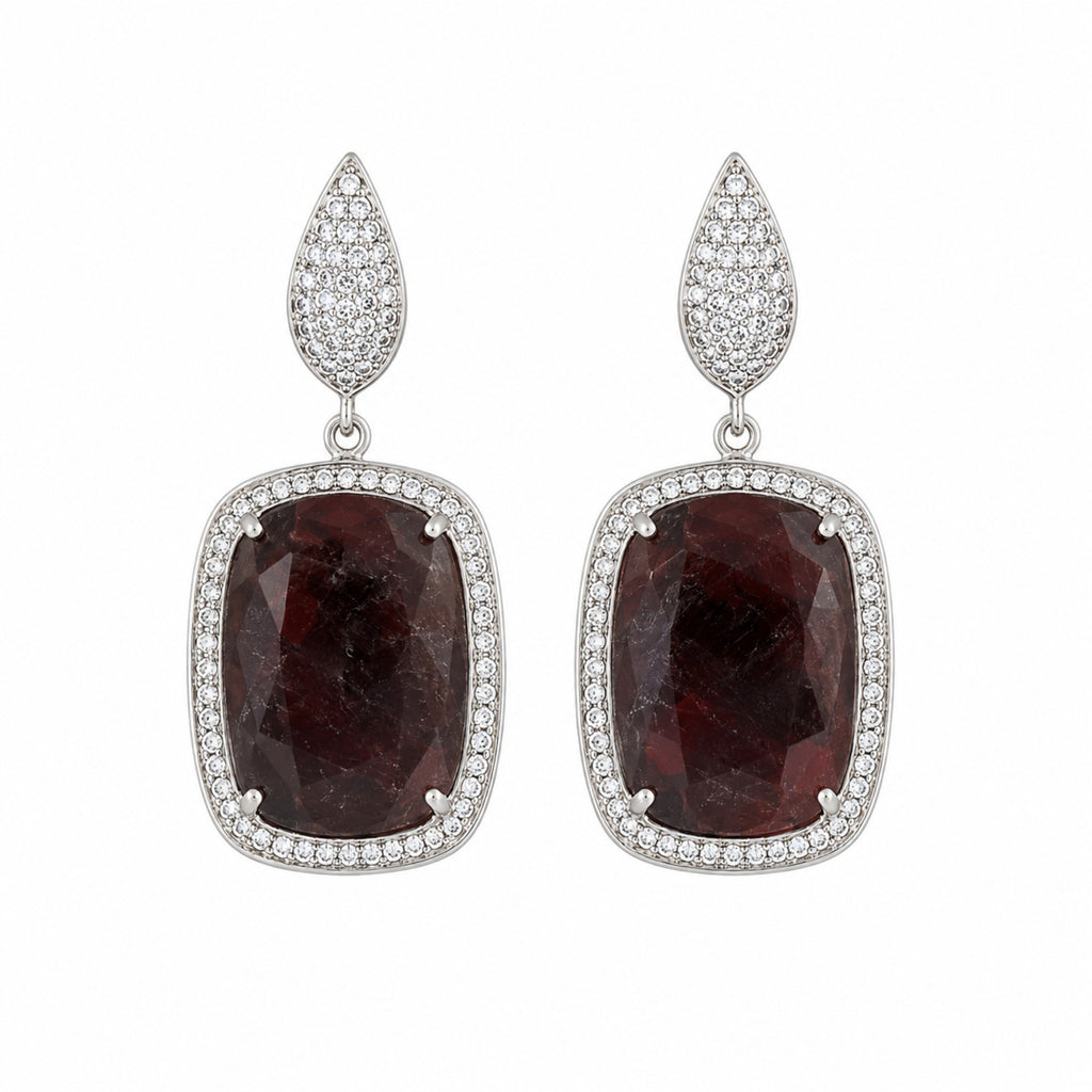 Imperial Wine Earring