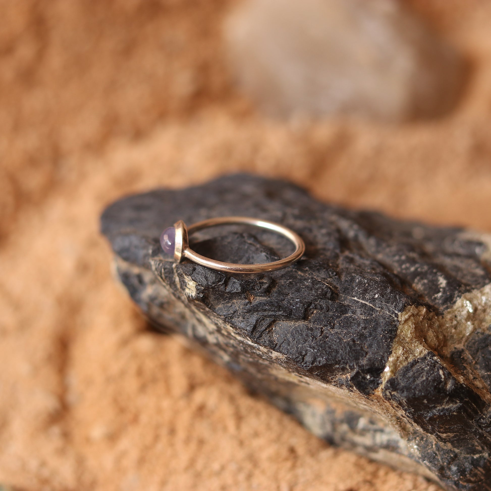 SILVER RING WITH TANZANITE