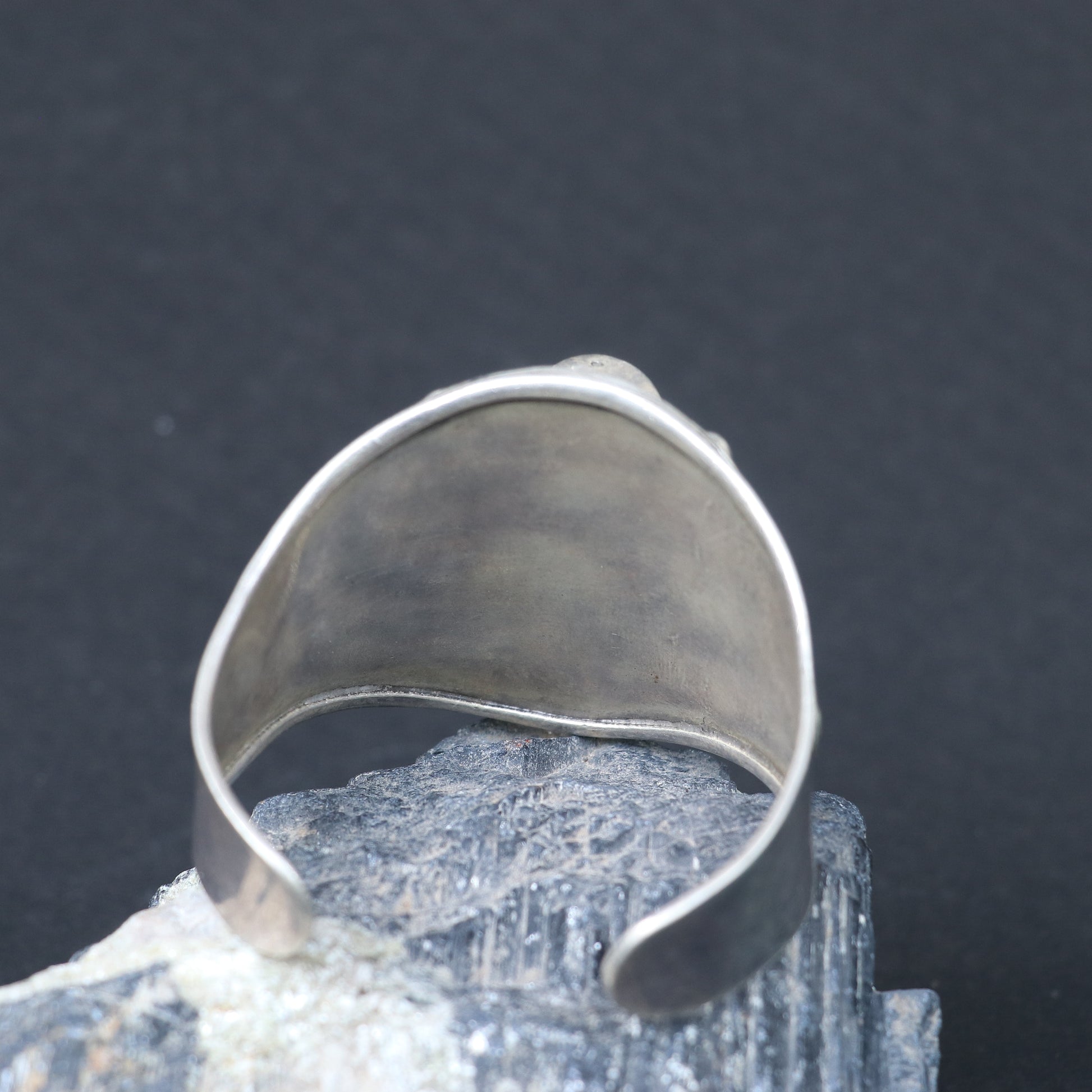 SILVER NEPALI STYLE KADA FEATURING TURQUOISE AND CORAL STONES