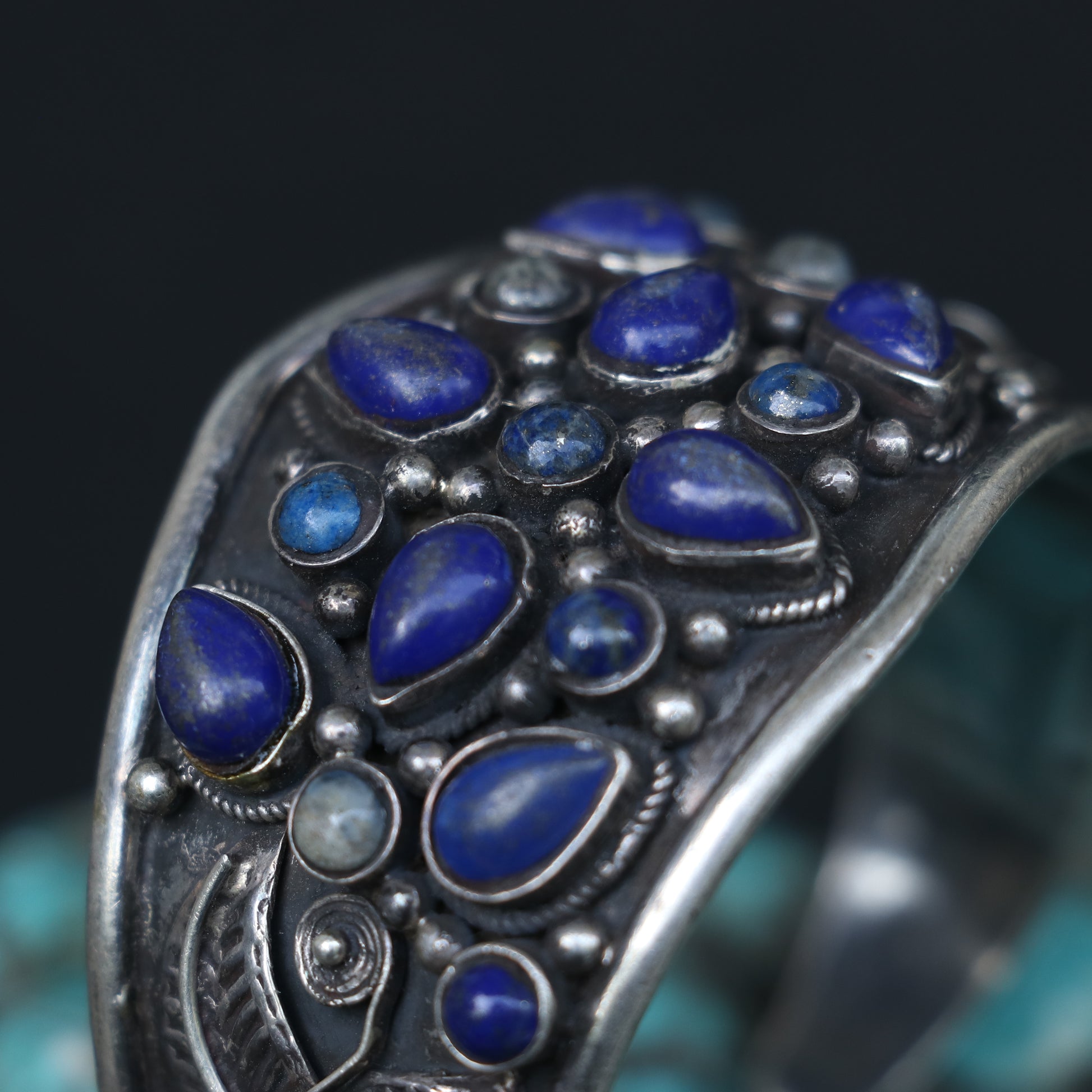 SILVER KADA FEATURING LAPIS STONES